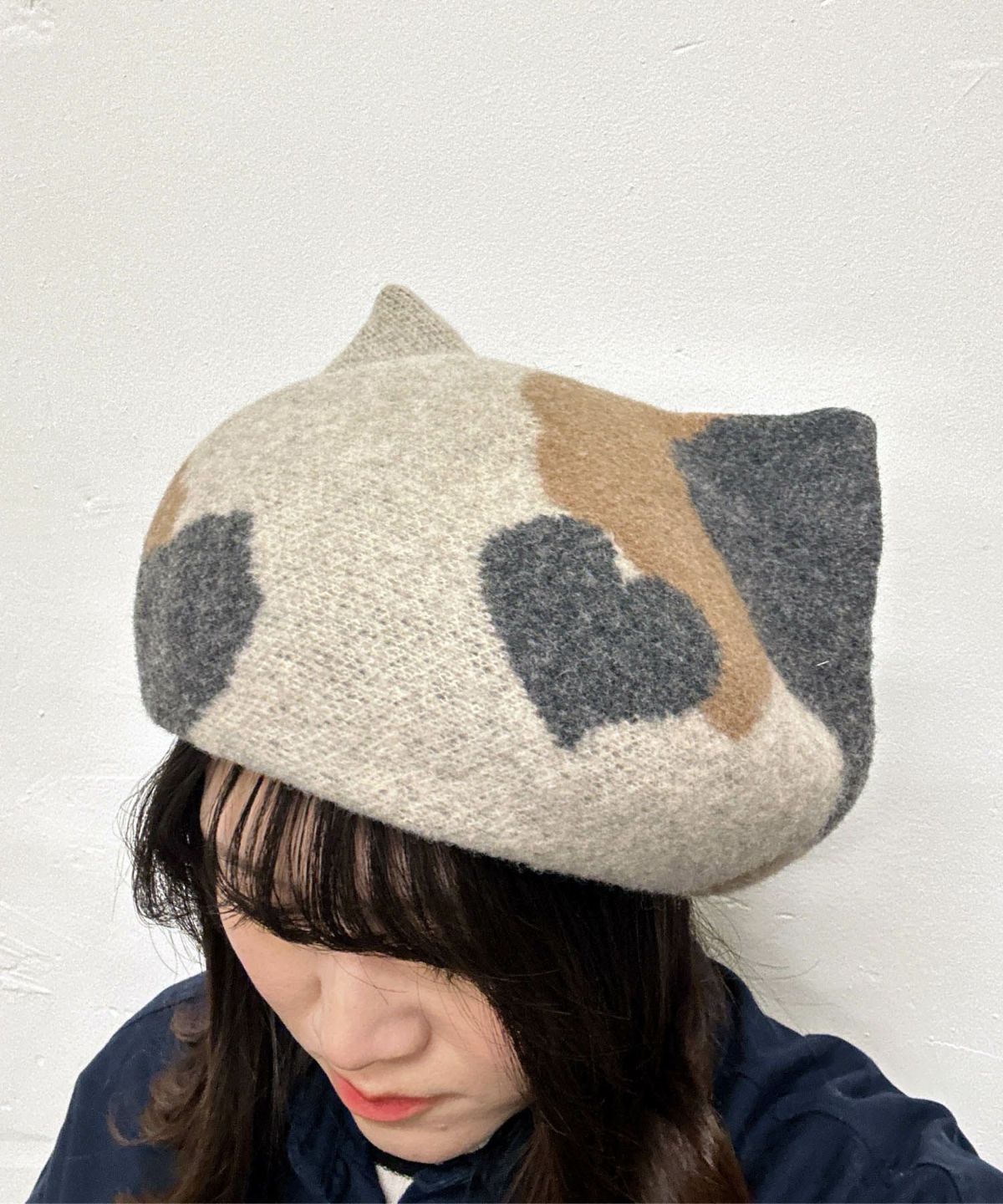 Dodge 三毛猫ベレー帽 DD-386 ねこ キャット CAT 帽子 HAT キャスケット