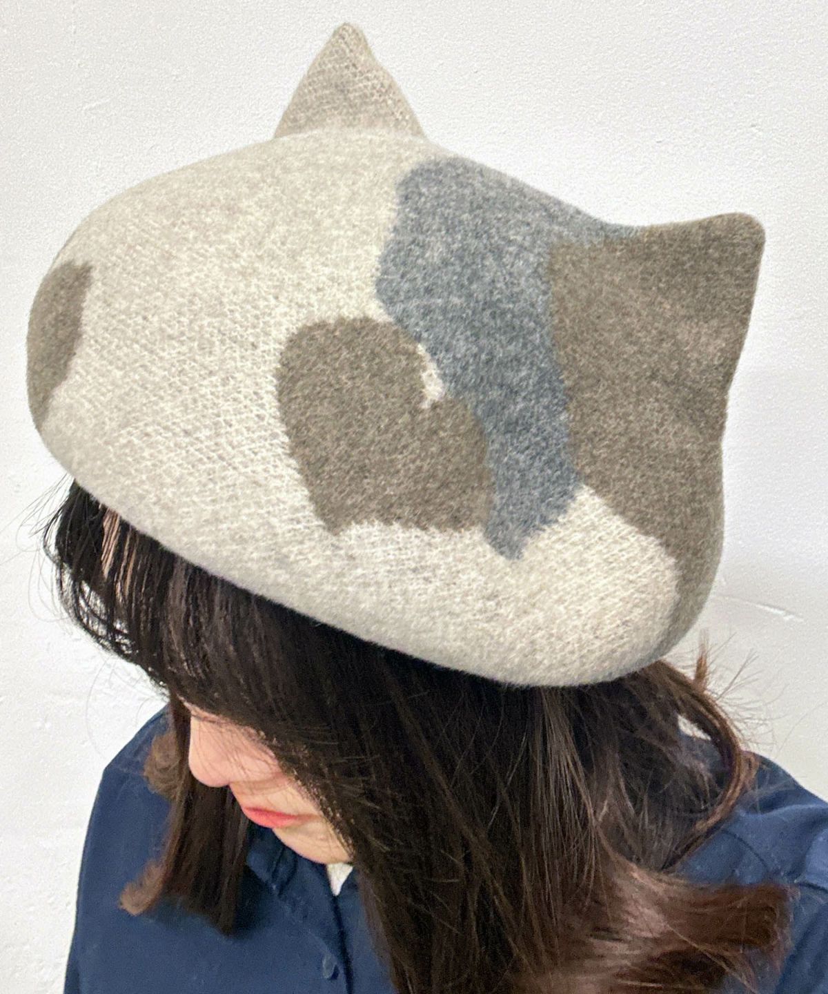 Dodge 三毛猫ベレー帽 DD-386 ねこ キャット CAT 帽子 HAT キャスケット