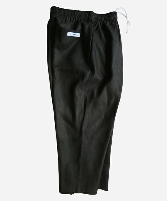 VOIRY ヴォイリー サンデーパンツ リネン 麻素材 ブラック 黒