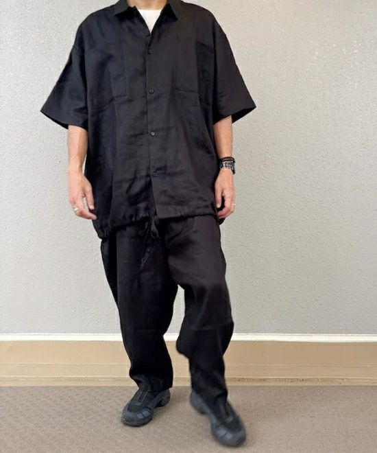 VOIRY ヴォイリー サンデーパンツ リネン 麻素材 ネイビー