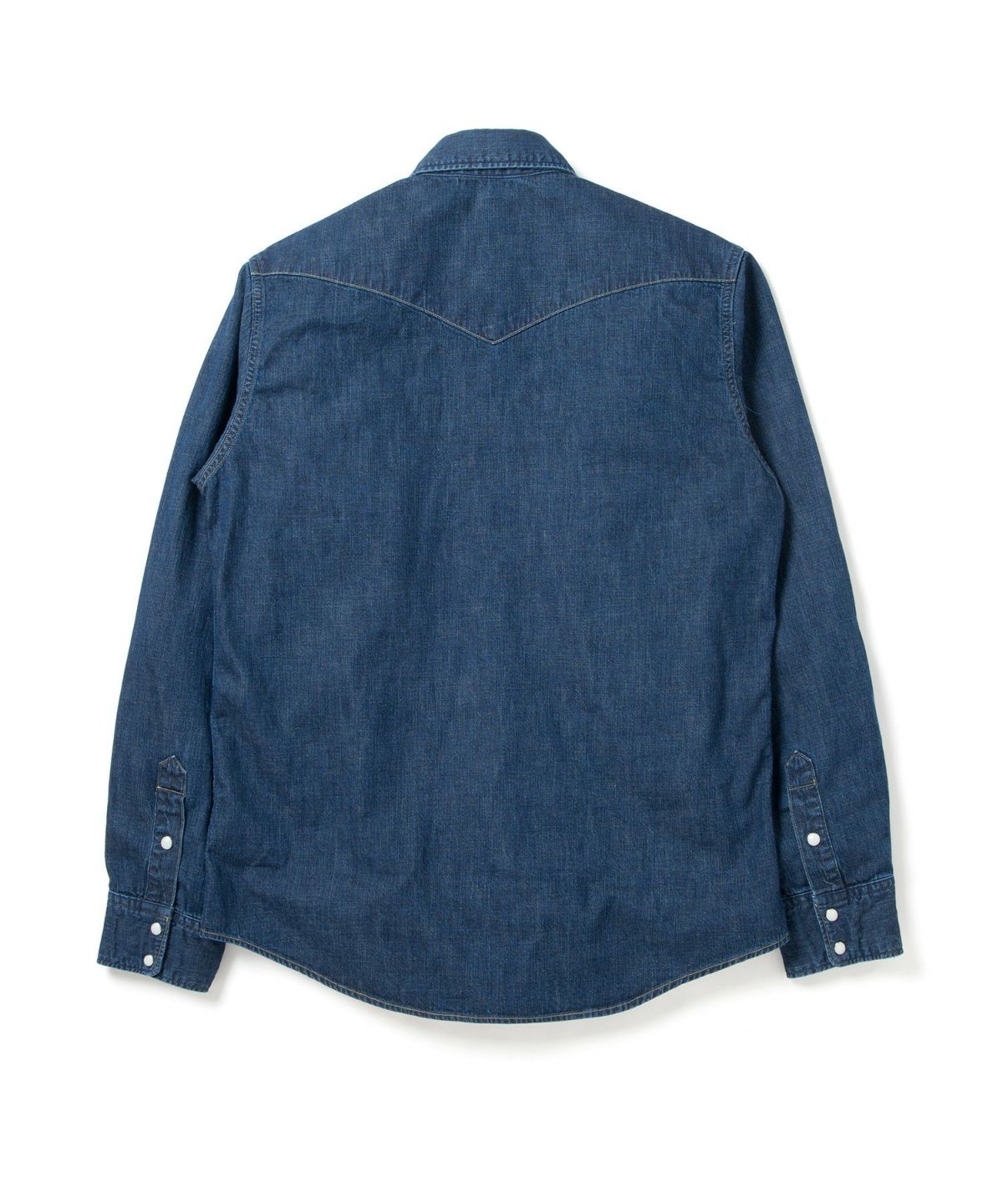 MARU SANKAKU PEKE マルサンカクペケ ウエスタンデニムドットシャツ