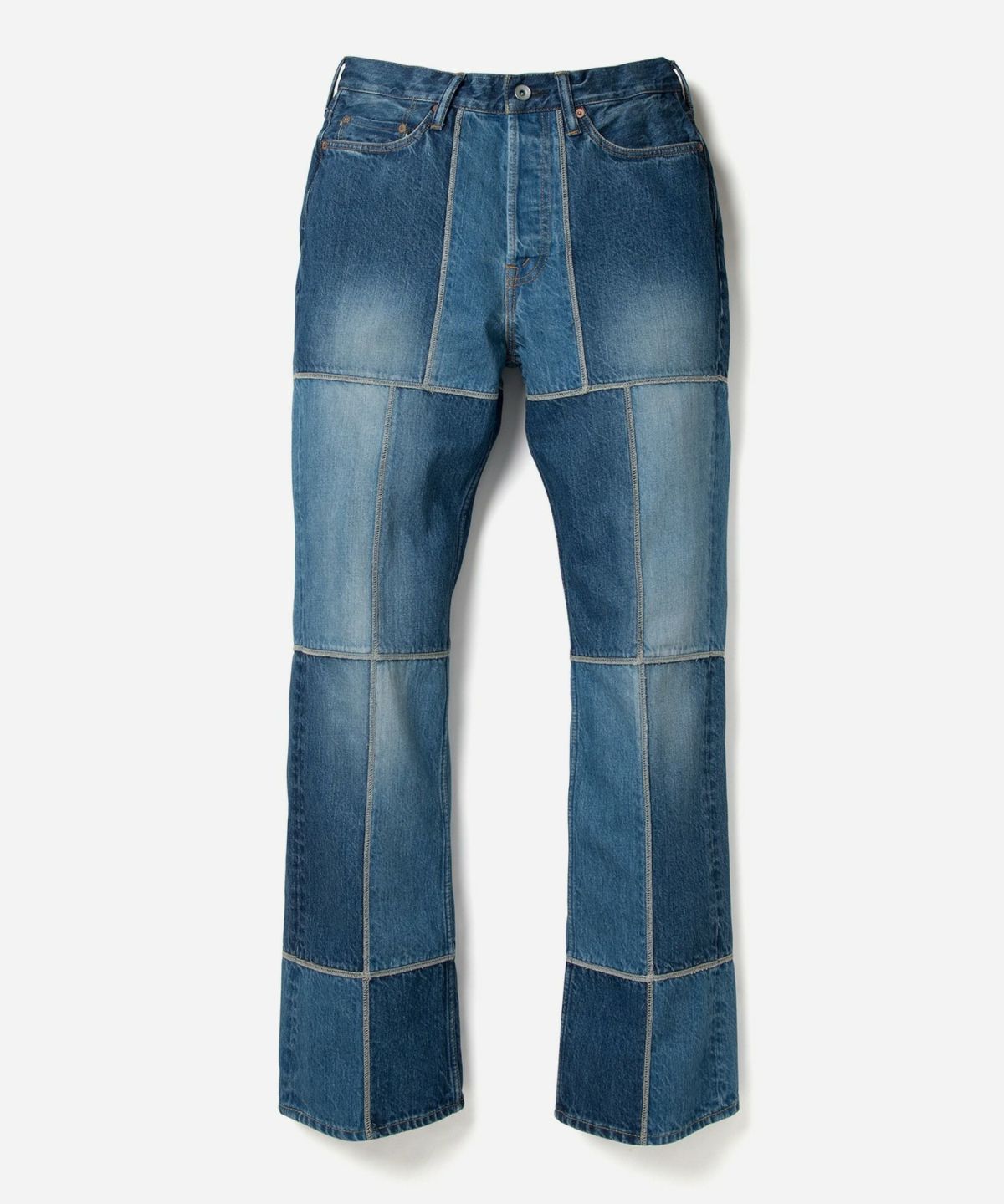 MARU SANKAKU PEKE マルサンカクペケ カウボーイつぎはぎデニムパンツ