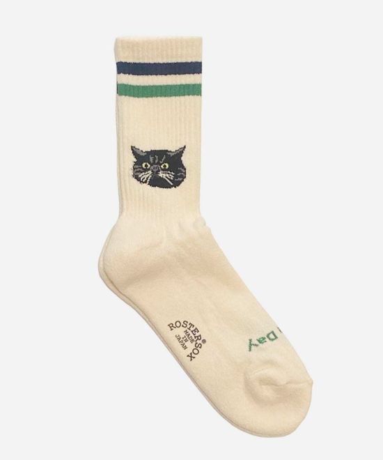 ROSTER SOX ロスターソックス 靴下 男性用 女性用 メンズ レディース ペアソックス 猫 ねこ キャット