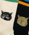 ROSTER SOX ロスターソックス 靴下 男性用 女性用 メンズ レディース ペアソックス 猫 ねこ キャット