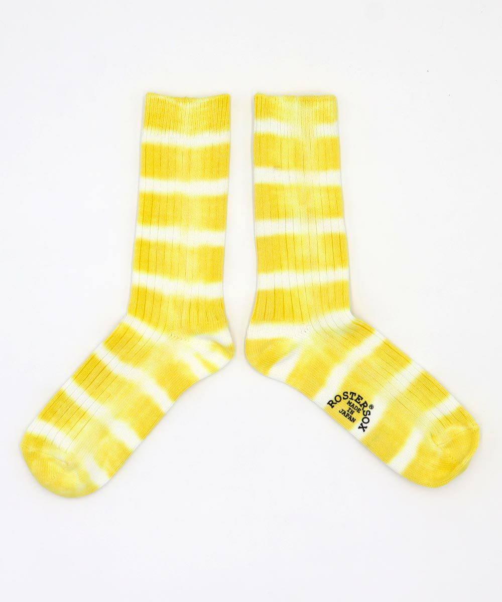 ROSTER SOX ロスターソックス 靴下 男性用 女性用 メンズ レディース ペアソックス タイダイ染め ボーダー