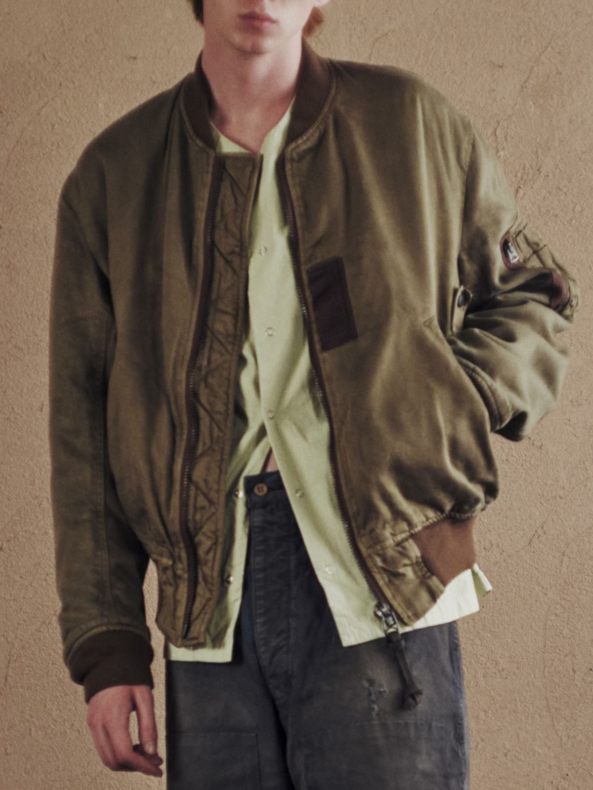 MARU SANKAKU PEKE マルサンカクペケ MA-1ジャケット