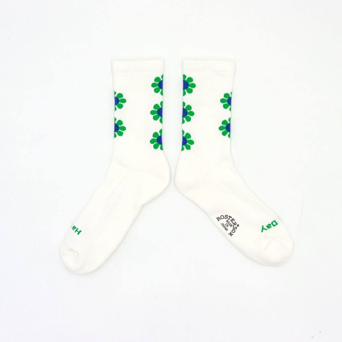 ROSTER SOX ロスターソックス 靴下 男性用 女性用 メンズ レディース ペアソックス PEACE 花