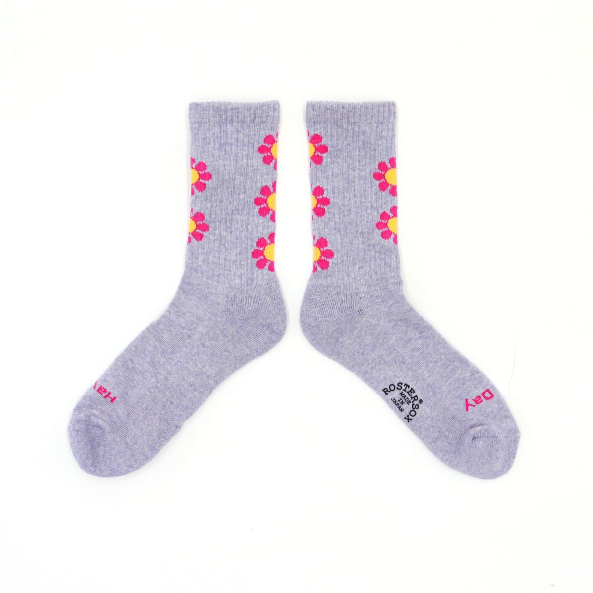ROSTER SOX ロスターソックス 靴下 男性用 女性用 メンズ レディース ペアソックス PEACE 花