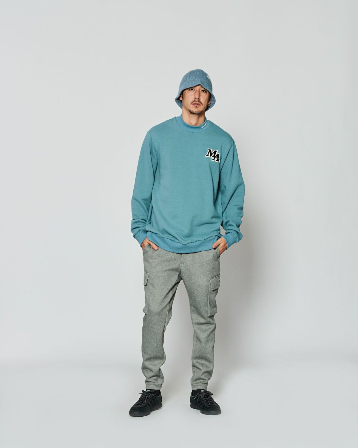 ACANTHUS アカンサス muta MARINE ムータマリン モックネックスウェットシャツ