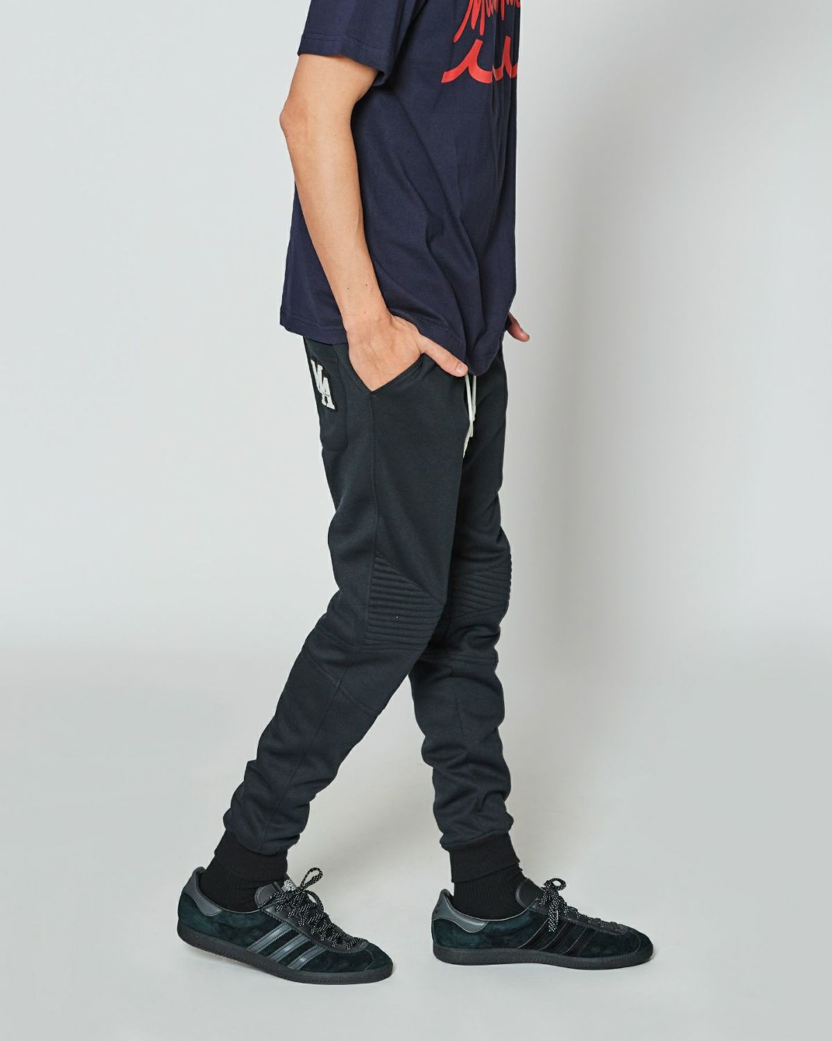 ACANTHUS アカンサス muta MARINE ムータマリン ダブルニットバイカーパンツ