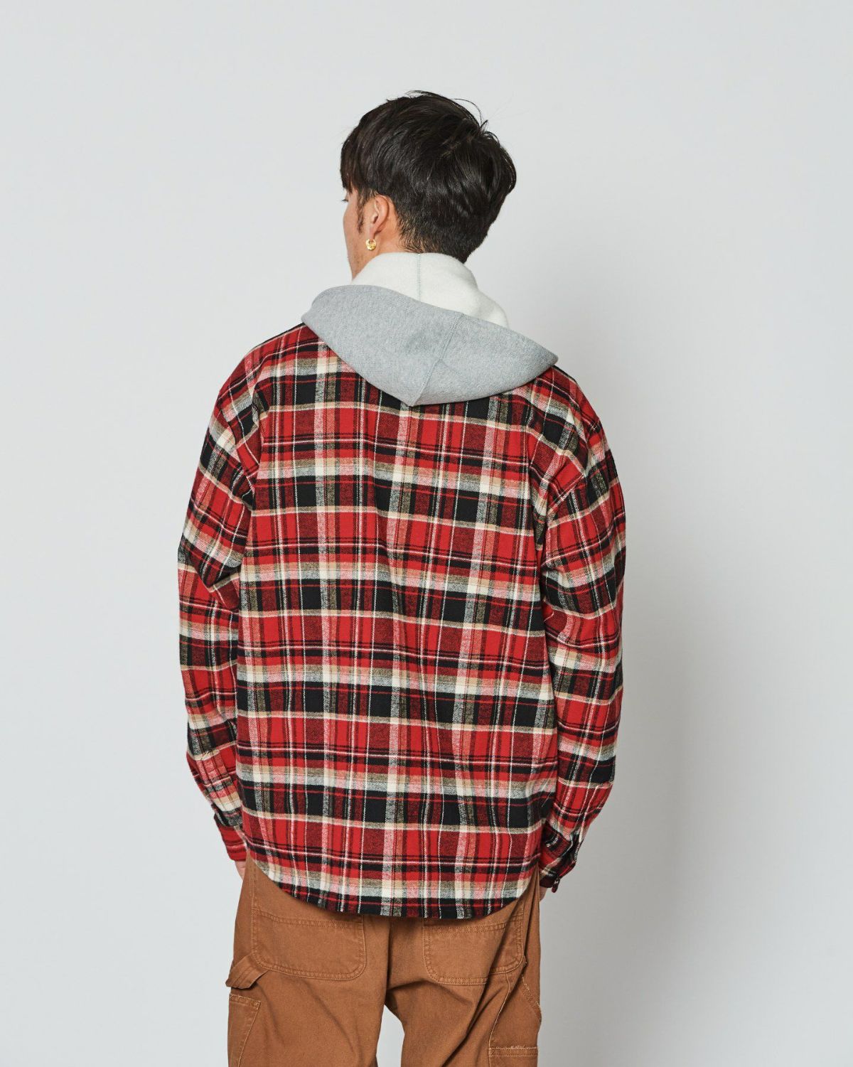 ACANTHUS アカンサス フーデッドフランネルシャツジャケット