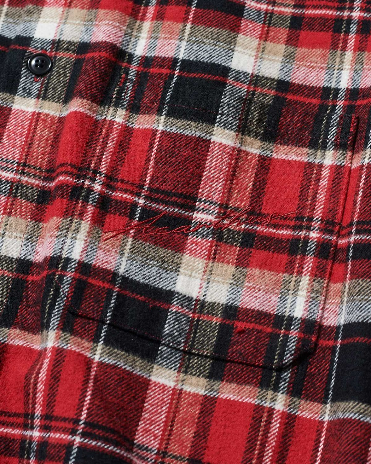 ACANTHUS アカンサス フーデッドフランネルシャツジャケット