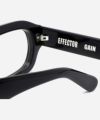 EFFECTOR エフェクター 黒縁眼鏡 芸能人 有名人 着用 メガネ ブランド GAIN ゲイン