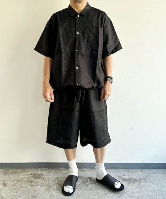 VOIRY ヴォイリー D.S コードリネンシャツ 半袖シャツ