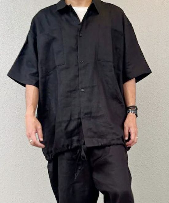 VOIRY ヴォイリー D.S コードリネンシャツ 半袖シャツ