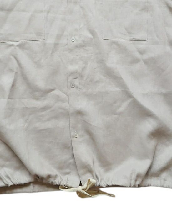 VOIRY ヴォイリー D.S コードリネンシャツ 半袖シャツ ライトグレー