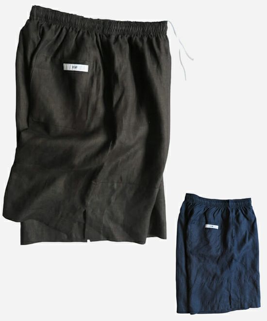 VOIRY ヴォイリー ドクターパンツ ドクターショーツ ハーフパンツ ブラック 黒 麻 リネン