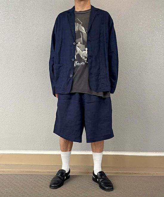 VOIRY ヴォイリー ドクターパンツ ドクターショーツ ハーフパンツ ブラック 黒 麻 リネン