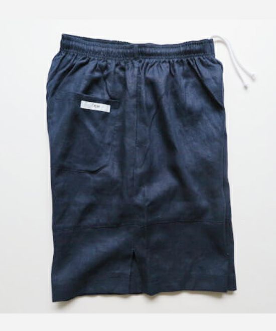 VOIRY ヴォイリー ドクターパンツ ドクターショーツ ハーフパンツ ブラック 黒 麻 リネン