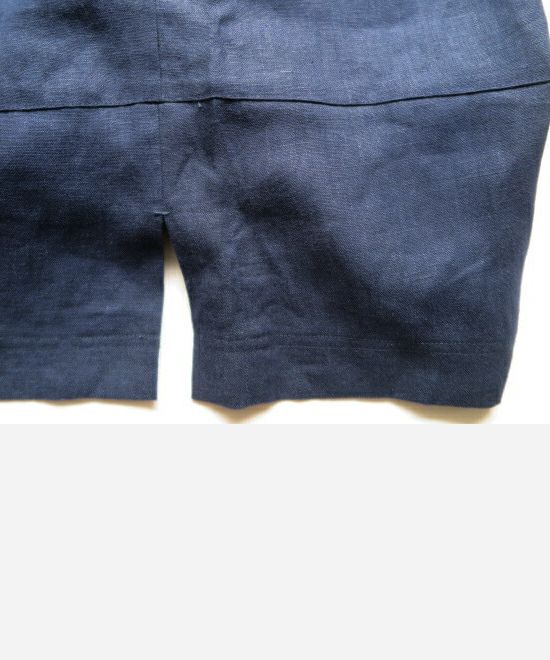 VOIRY ヴォイリー ドクターパンツ ドクターショーツ ハーフパンツ ブラック 黒 麻 リネン