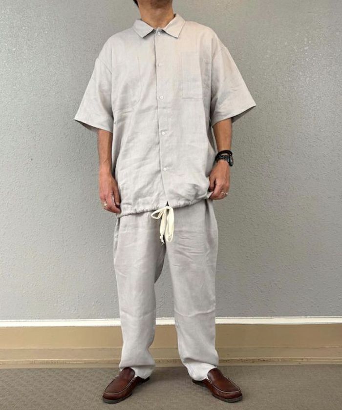 VOIRY ヴォイリー ドクターパンツ リネン 麻　黒 ブラック