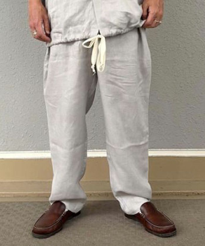 VOIRY ヴォイリー ドクターパンツ リネン 麻　黒 ブラック