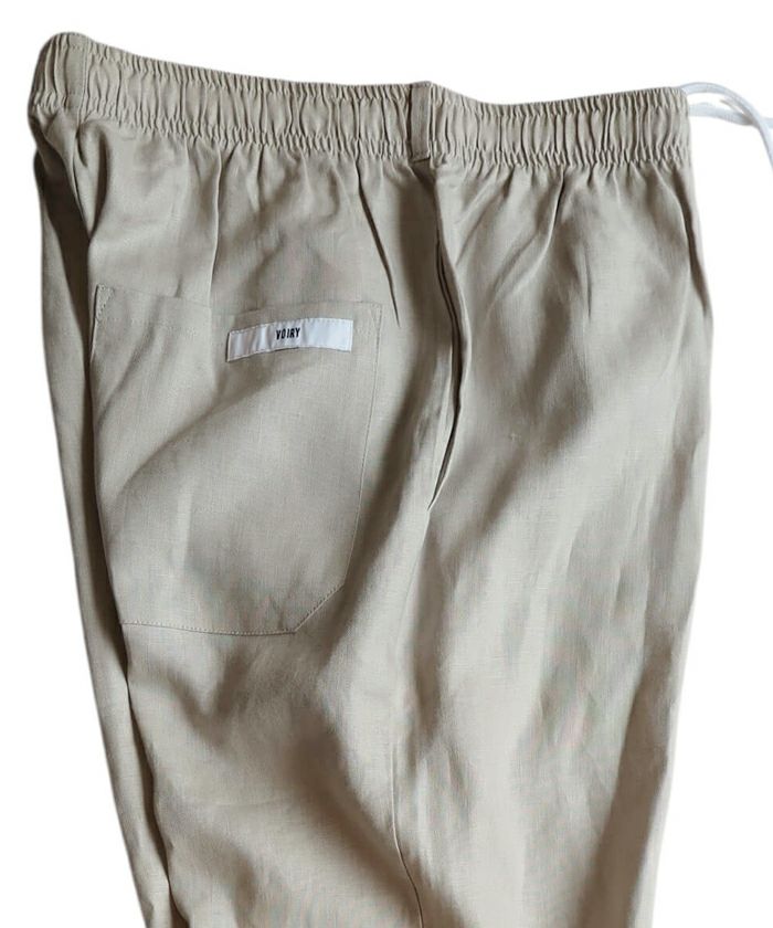 VOIRY ヴォイリー ドクターパンツ リネン 麻　黒 ブラック