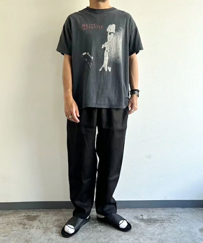 VOIRY ヴォイリー ドクターパンツ リネン 麻　黒 ブラック