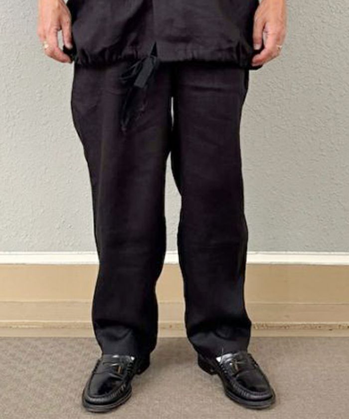 VOIRY ヴォイリー ドクターパンツ リネン 麻　黒 ブラック