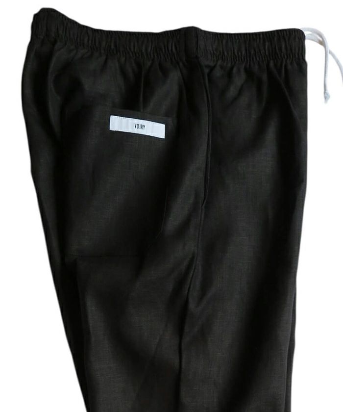 VOIRY ヴォイリー ドクターパンツ リネン 麻　黒 ブラック