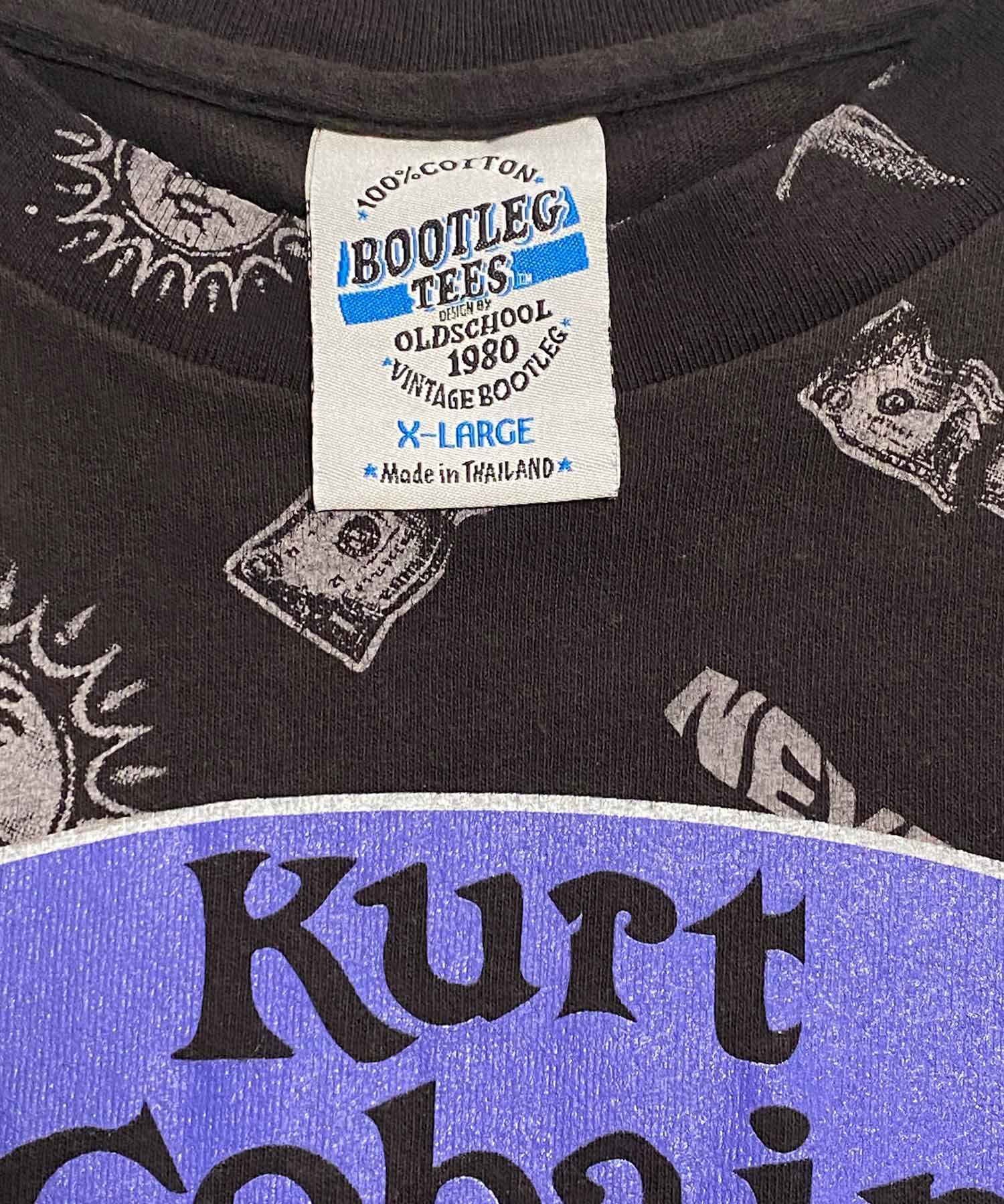 ニルヴァーナ カートコバーン ヴィンテージTシャツ 総柄 ブート