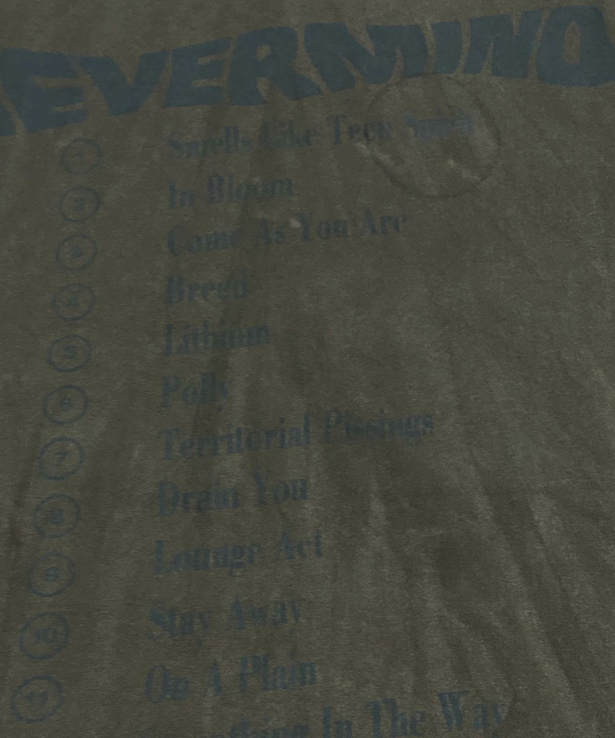 HANEI ニルヴァーナ NEVER MIND Tシャツ 古着 ヴィンテージ 暮れ染め