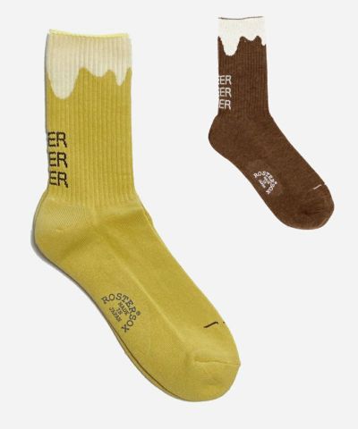 ROSTER SOX BEER ビール柄 靴下 RS-131 | VDS BIRDS EYE ROSTER SOX BEER ビール柄 靴下 RS-131 | VDS BIRDS EYE