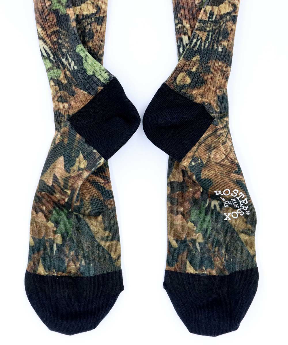 ROSTER SOX ロスターソックス 靴下 男性用 女性用 メンズ レディース ペアソックス リアルツリー カモフラージュ 迷彩