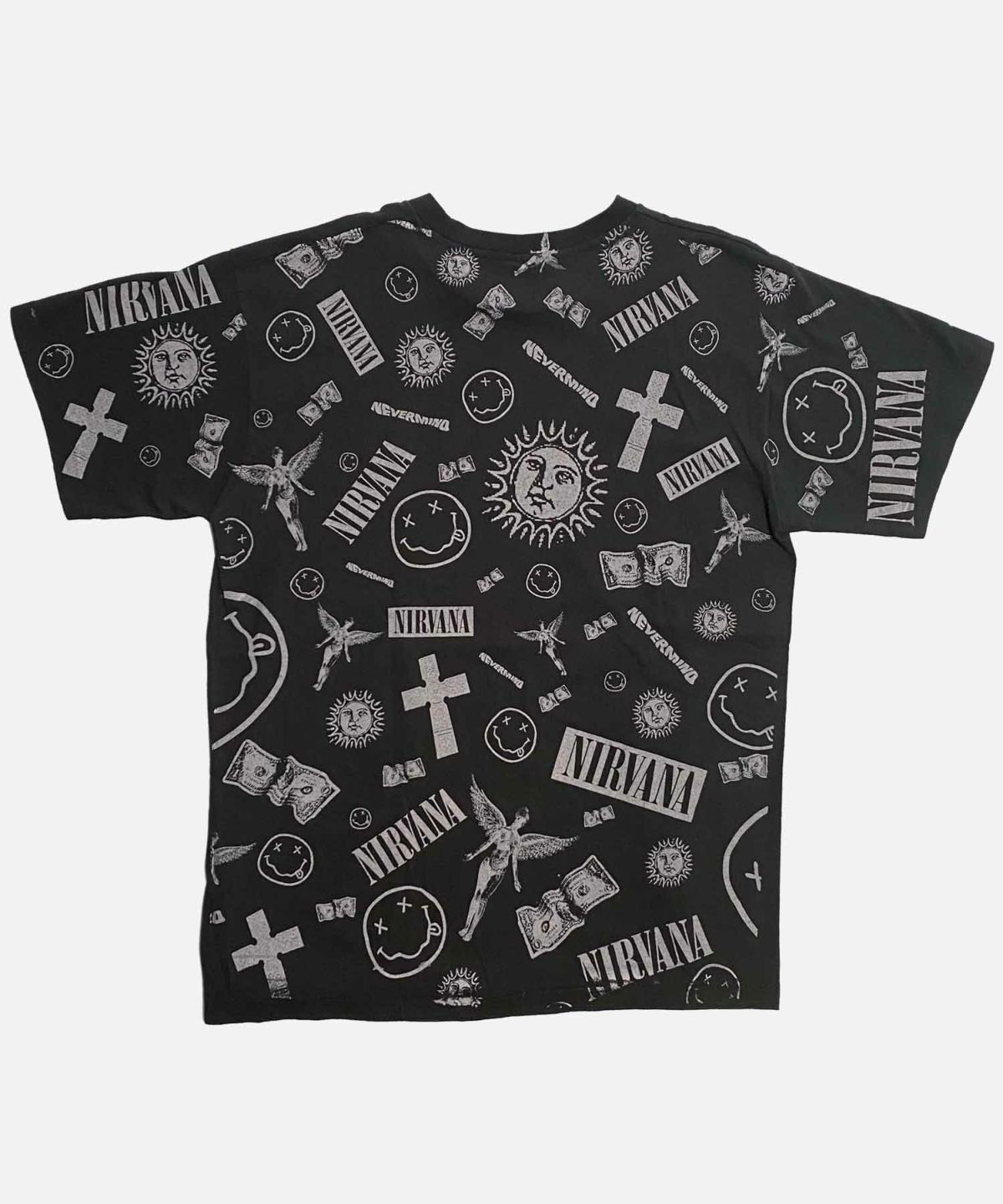 HANEI ニルヴァーナ インポート総柄 Tシャツ カートコバーン