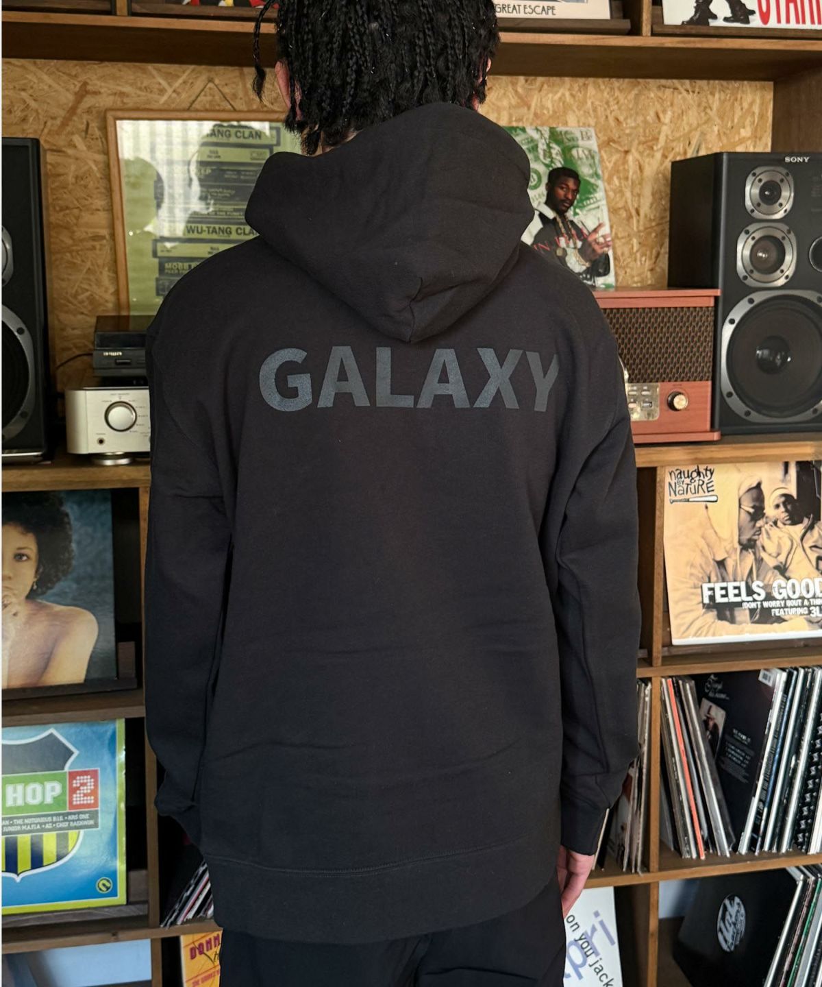 VDS GALAXY 9.7oz ダブルフードパーカー 銀河 シルクスクリーンプリント