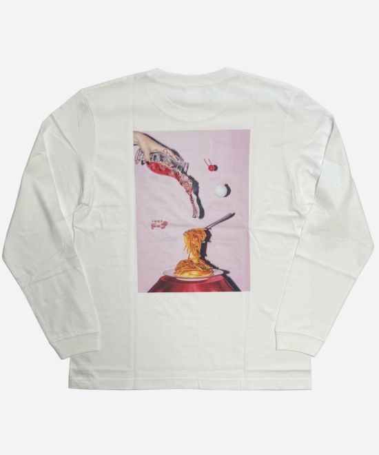 不純喫茶ドープ クリームソーダ 長袖Tシャツ ホワイト 白