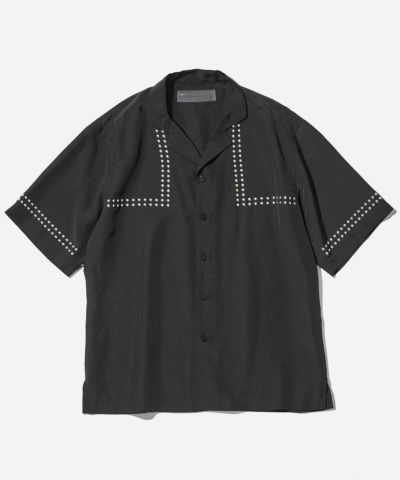 国内発送■ACANTHUS■メッシュ モックネックTシャツ カーキ ACANTHUSメッシュTシャツ|カーキ - FLAGS Online/フラッグス