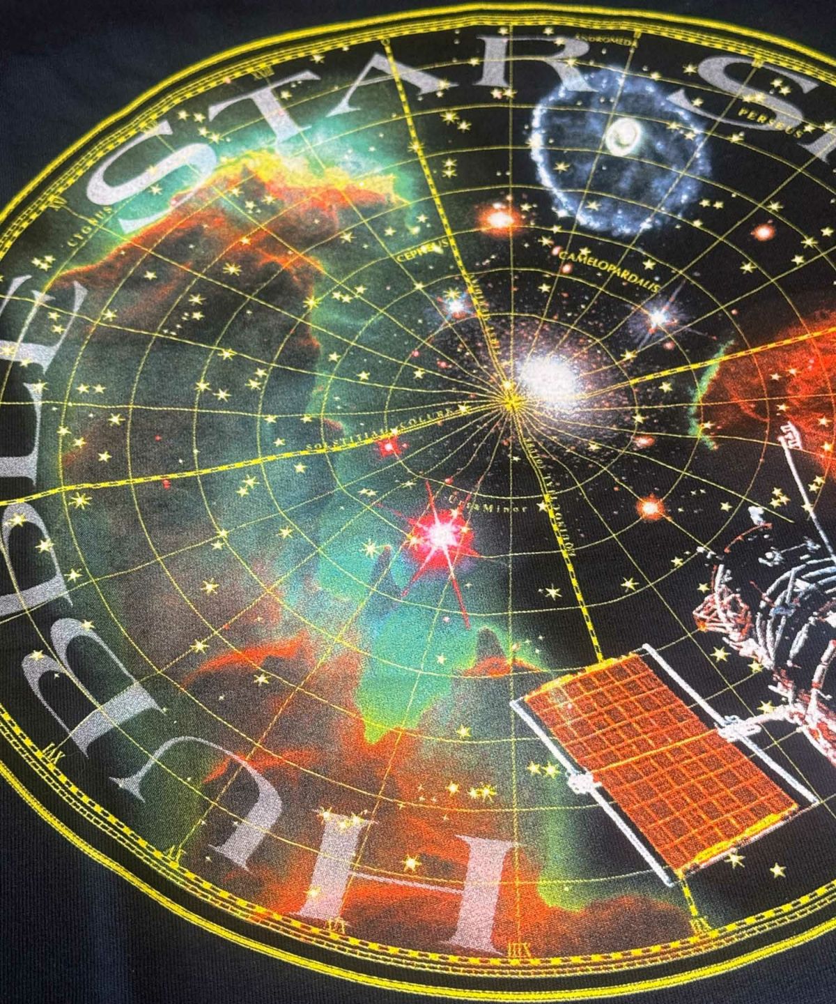 COTTON EXPRESSIONS Hubble star show Space Telescope Tシャツ ハッブル宇宙望遠鏡