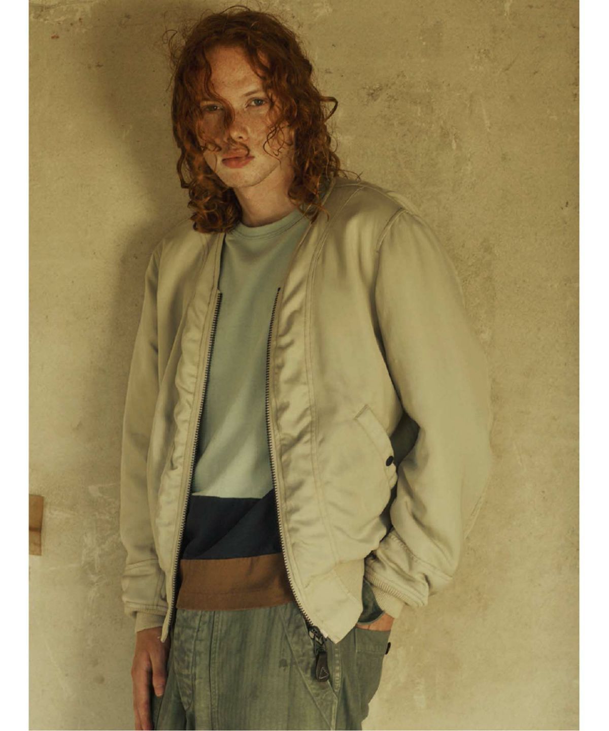 MARU SANKAKU PEKE Haori MA-1ジャケット MSP-4037 