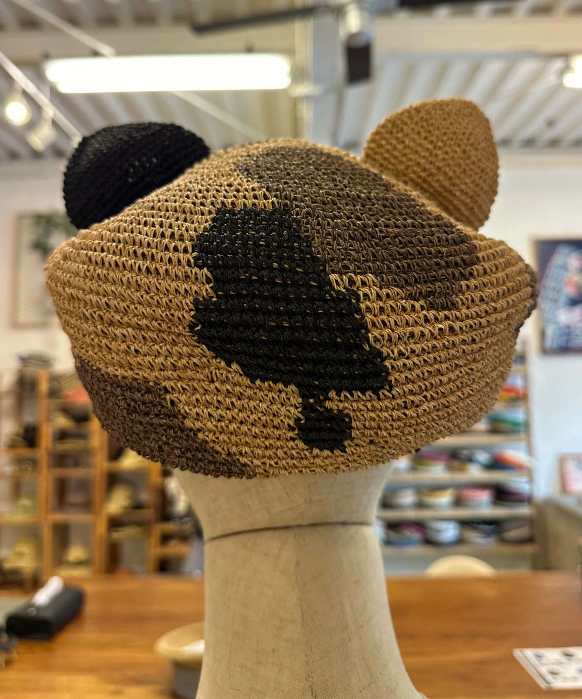 Dodge 猫耳ベレー帽 DD-552 三毛猫 春用 帽子 ねこ CAT