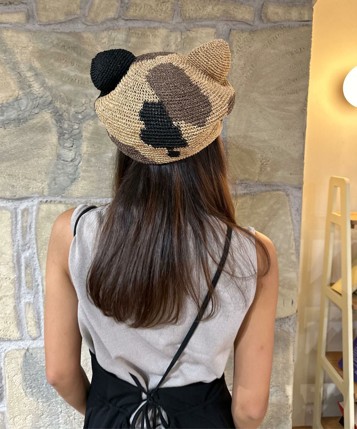 Dodge 猫耳ベレー帽 DD-552 三毛猫 春用 帽子 ねこ CAT