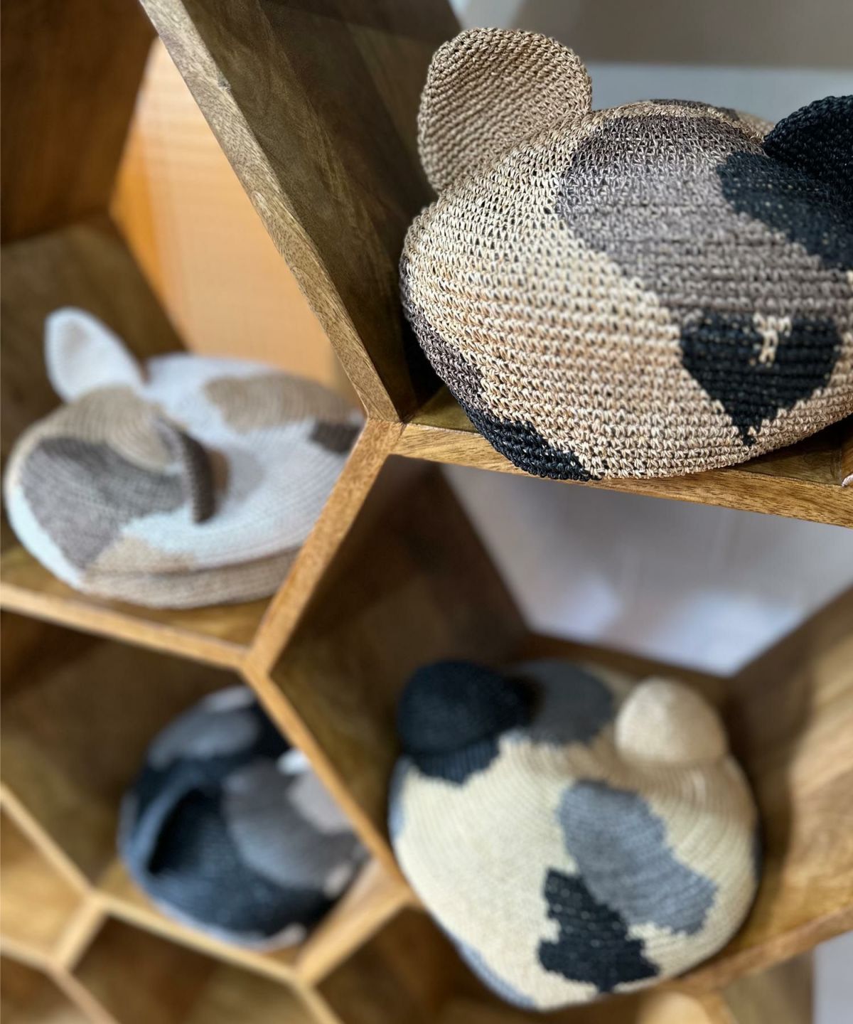 Dodge 猫耳ベレー帽 DD-552 三毛猫 春用 帽子 ねこ CAT