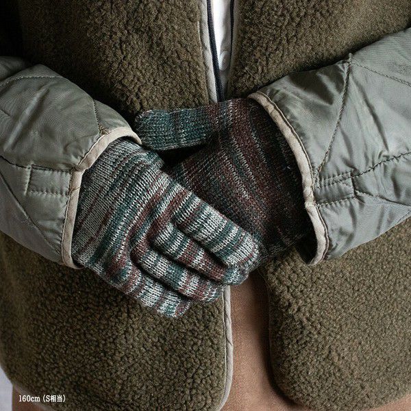 【DEAD STOCK】ポルトガル軍 カモフラージュ ウールグローブ デッドストック