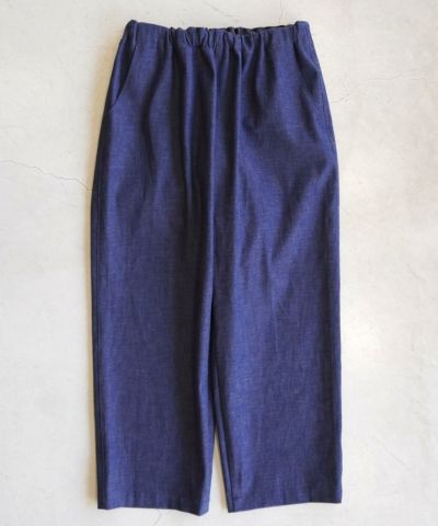 UITU 7.5OZ WEFT GRAY DENIM EASY TROUSERS UUP-001