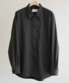 UITU HIGH TWISTED ORGANIC COTTON TWILL SHIRT JACKET UUS-001 シャツジャケット チャコールグレー