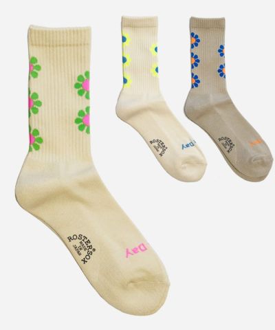 ROSTER SOX PEACE 花柄 靴下 RS-420