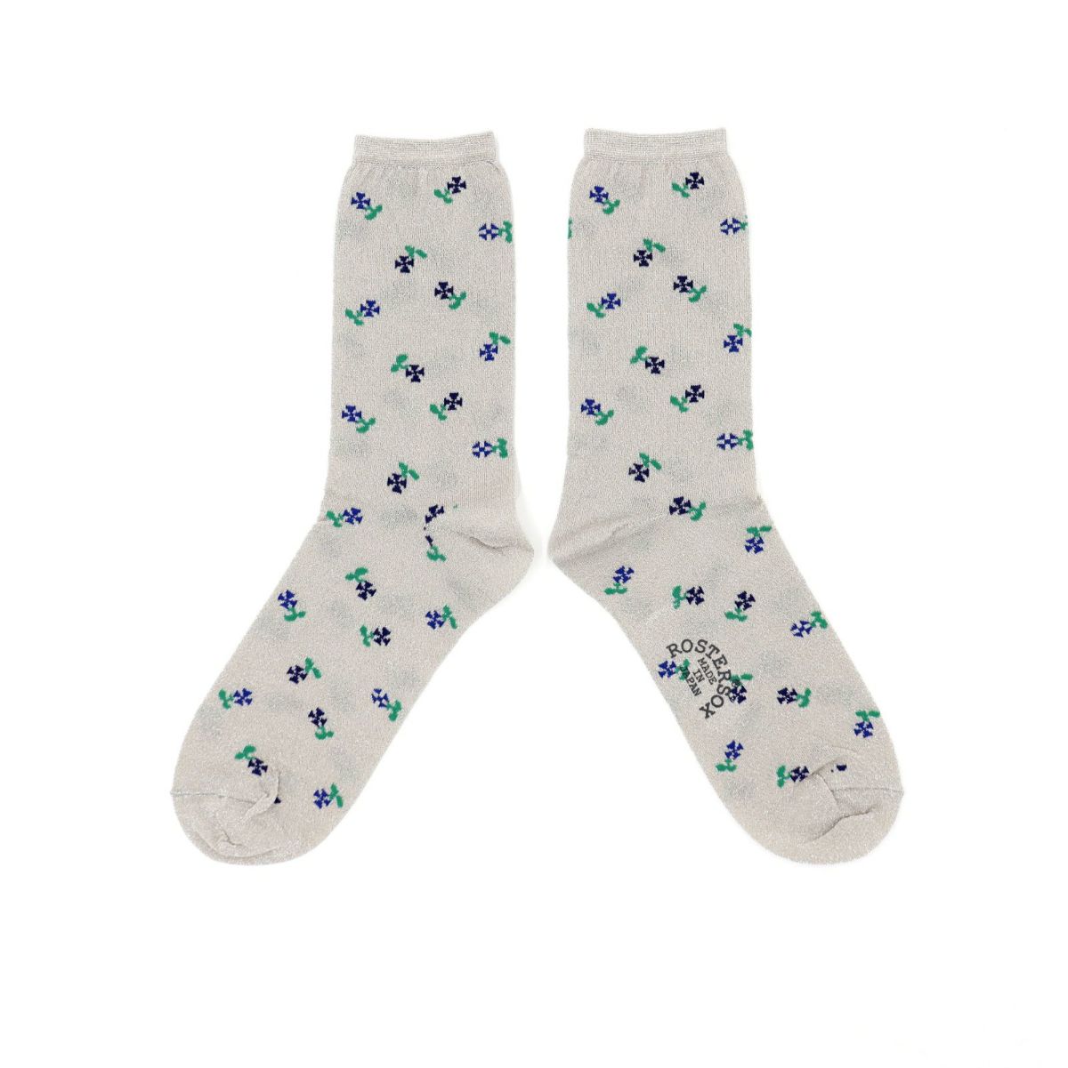 ROSTER SOX 200LM FLOWER ラメ靴下 RS-434