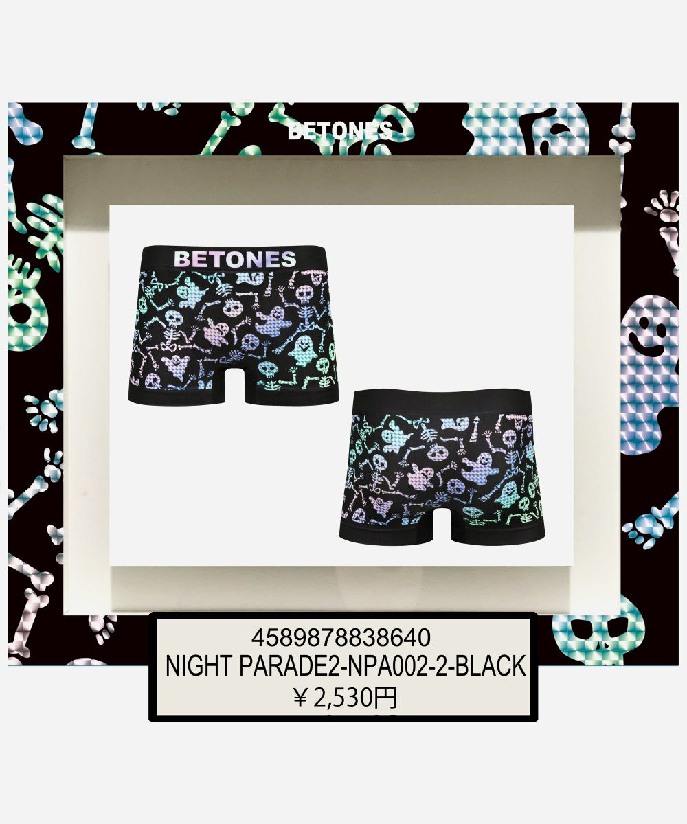 BETONES ビトーンズ アンダーウェア ボクサーパンツ メンズ 男性用 NIGHT PARADE2