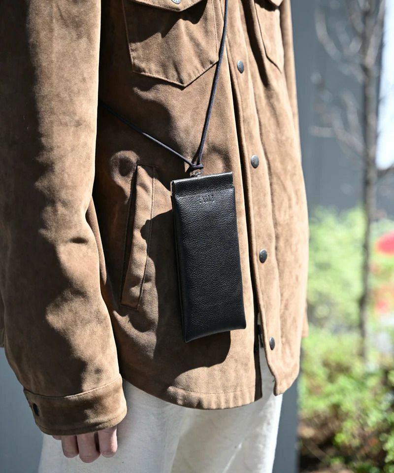 EARLE Etc レザーポーチ ER5540 ネックポーチ 眼鏡ポーチ